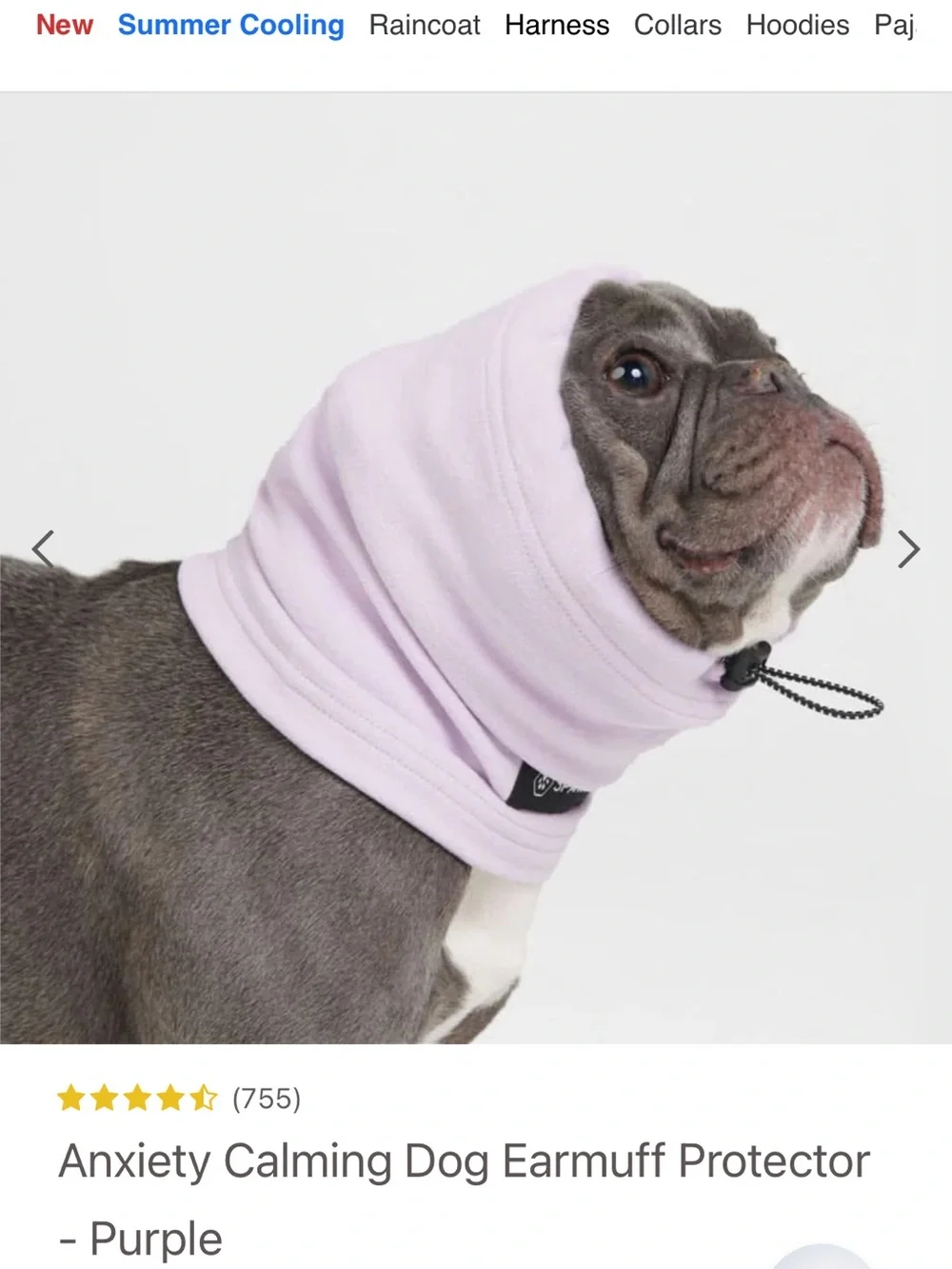 Spark Paws Dog Winter Bundle Lilac S Jacket Boots Leg Warmers Earmuff